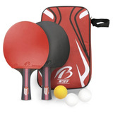 Kit Ping Pong 2 Raqueta Tenis + Pelota Profesional