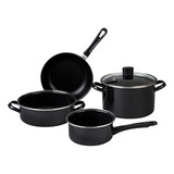 Batería De Cocina Acero Vitrificado 5 Piezas Cinsa