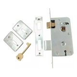 Cerradura Para Puerta Placa 501 Nuez Bronce Frente Angosto