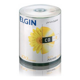 Cd-r Printable 52x 700mb/80 Min. Bulk C/100 Unidades Elgin