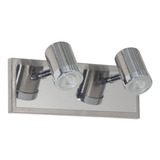 Aplique Pared 2 Luces Baño Pasillo Moderno Led Gu10 Vg