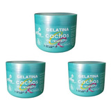 Kit 3 Gelatina Capilar Cachos De Respeito Anyliss 300g