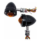 Par Direccionales Led De Aluminio Moto Custom Chopper Bobber