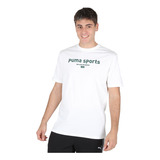 Remera Puma Graphic Sneaker Hombre En Blanco | Moov