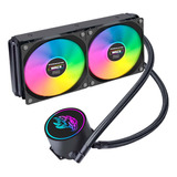 Watercooler K-mex Wac6 240mm 2 Fans Led Rgb Lga Amd E Intel