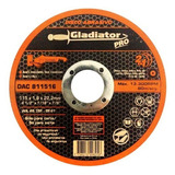 25 Discos De Corte 115 X 1,6mm Oxido Aluminio Gladiator Pro