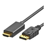 Cabo Adaptador Displayport Macho Para Hdmi Macho 1.80 Metros