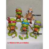 Figuras Mini Baby Tortugas Ninja Donatello Raphael Michelang