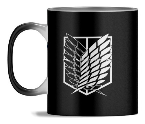 Caneca Magica Asas Da Liberdade Attack On Titan De Porcelana