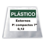 100 Plásticos Externos 0,12 P/  Compactos Vinil 7 