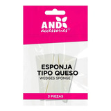 Esponja Para Maquillaje Tipo Queso Ananda Paquete 3 Pzas Color Blanco