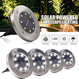 10pack De Luces Solares De Jardín Al Aire Libre 8led Lámpara