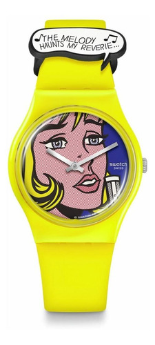 Reloj Swatch Reverie By Roy Lichtenstein, The Watch Amarillo