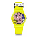 Reloj Swatch Reverie By Roy Lichtenstein, The Watch Amarillo