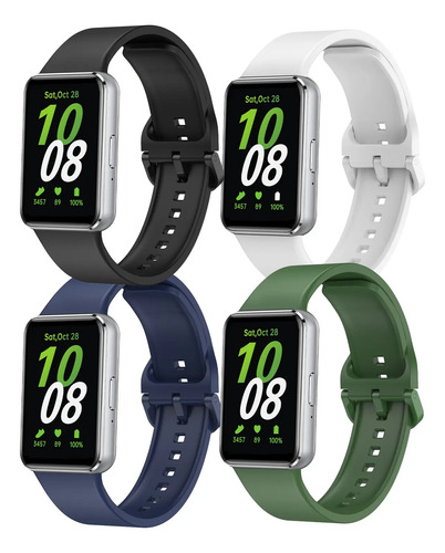 4 Correas Sport Silicon Colors Para Samsung Galaxy Fit 3