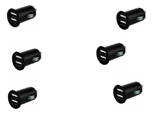 Cargador Usb Para Carro 1a Pack 6 Pzs