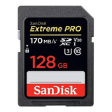 Tarjeta Sd 128gb Sandisk Uhs-i U3 V30 Extreme Pro 4k Fullhd