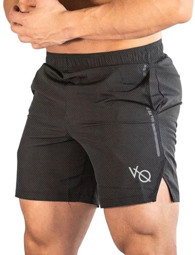 Gym Short Deportivo Elástico Vanquish Fitness V Q Línea Xsh