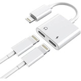 Cargador Adaptador Para iPhone 2x1 Audífonos Certificado