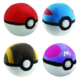 Pokeball Mini Poke Ball Collection Juego Completo De 4 Pieza