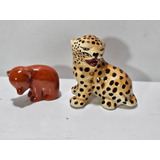 Figuras Decorativas Vintage Tigre Y Oso