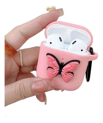 Funda Para AirPods 1 Y 2 Generación Silicona  Maripos 3d