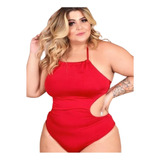 Maiô Body Plus Size Feminino Com Bojo Tamanho 46 Ao 50 Verão