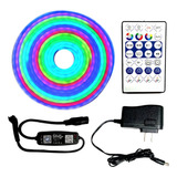 Tira Neon Rayo Rgb Audioritmica Wifi Bt Wanergy 5mt 24v