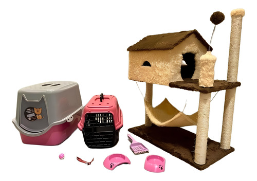 Arranhador Gato Kit Completo Wc Luxo