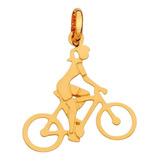 Pingente Ouro 18k Feminina Rommanel Joias Bicicleta Ciclista