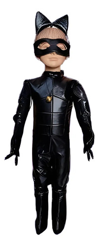 Disfraz De Gatubela Poliester Traje Halloween Niña Accesorios