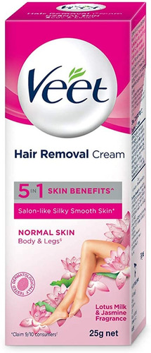 Veet Hair Removal Cream, Piel Normal  25 g