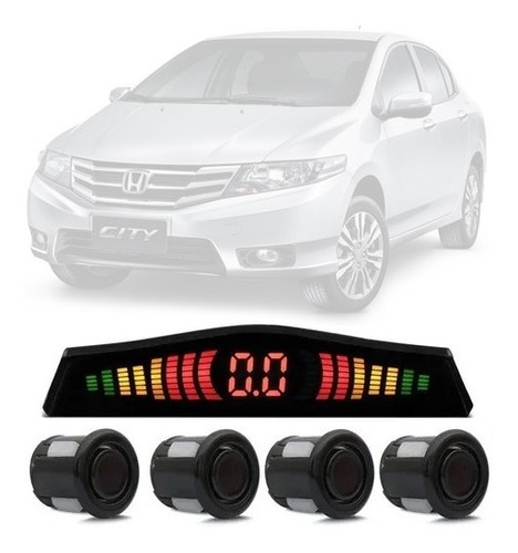 Kit Sensor De Estacionamento (ré) Honda City 10 Até 14