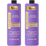 1 Litro Shampoo Matizador Violeta Y 1 Litro Acondicionador