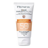 Protetor Solar Facial Avon Renew Fps50  Clara Matte 40g