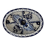 Lavabo Artesanal Tipo Talavera Liso Ovalado Chico #loch-17