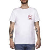 Reef Tiger White Remera Mc Hombre Estampado Cuello Redondo