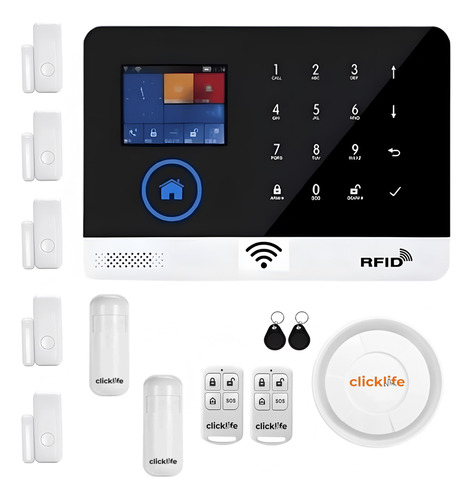 Alarma Casa Negocio Gsm/wifi Kit 7 Sensores/app Inalámbrica