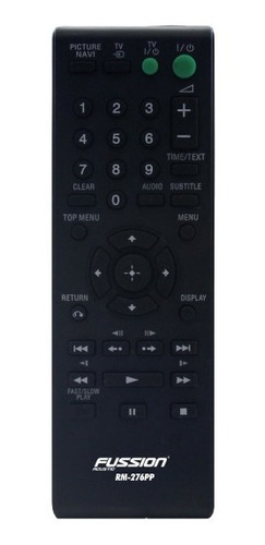 Control Remoto Compatible Con Dvd Y Tv Sony Rm-276pp Fussion
