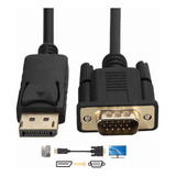 1.8m Hd 1080p Displayport A Vga Cable Convertidor Adaptador