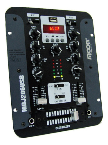 Consola Mixer Dj Con Bluetooth Y Usb Moon Mdj206usb