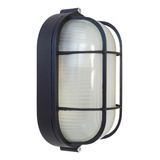 Lampara Para Exterior Nautica Oval Ch Ngr 63w Cristal Calux