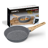 Sartén Antiadherente 24 Cm Cookify Stone-tech Series Color Mármol Gris