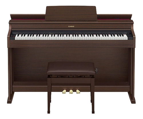 Piano Digital Casio Celviano Ap-470 Marron Ap470 Completo