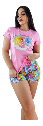 Pijama Ositos Cariñositos Care Bears Short Y Blusa Cómoda