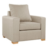 Sillon Sofa 1 Cuerpo Linea Premium Tela Lino Antidesgarro