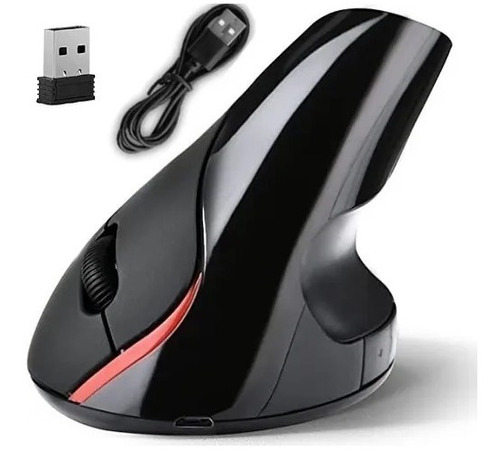 Mouse Vertical Inalámbrico Usb Recargable Aaa-738