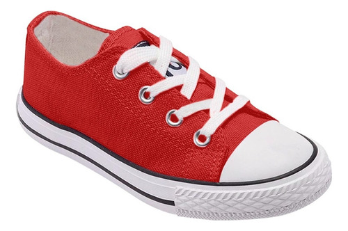 Zapatilla Infantil De lona Urbana Casual - Rojo - 7192