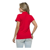 Camiseta Polo Feminina Vermelha