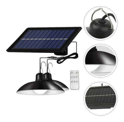 X2 Lamparas Solares Recargables 90w Led Luz Blanca